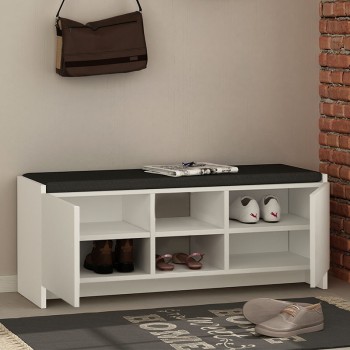 Παπουτσοθήκη Art Maison ΛΙΝΔΟΣ - White (110x37x43εκ.) 