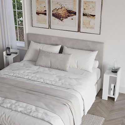 ΚΟΜΟΔΙΝΟ ΣΕΤ 2 ΤΕΜΑΧΙΩΝ ART MAISON REDONDA - WHITE (25x27x60εκ.)