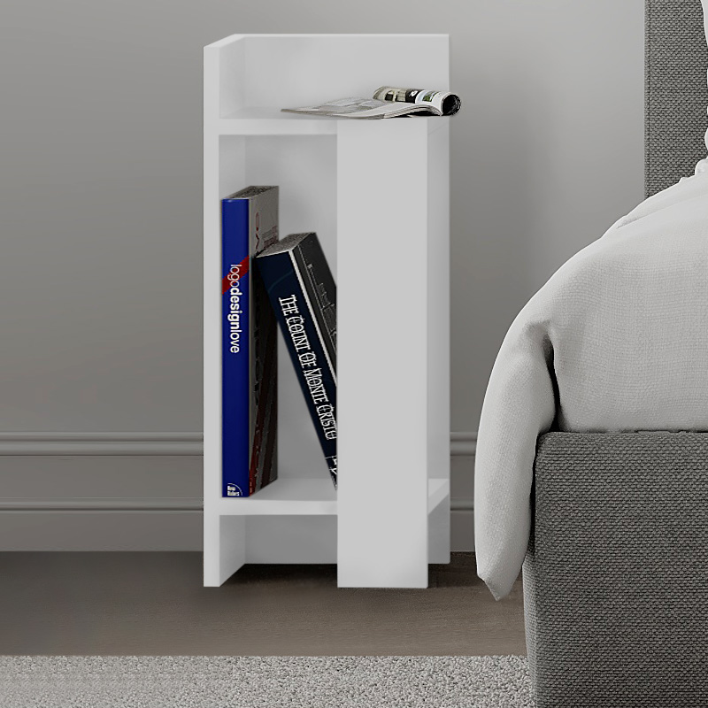 ΚΟΜΟΔΙΝΟ ΣΕΤ 2 ΤΕΜΑΧΙΩΝ ART MAISON REDONDA - WHITE (25x27x60εκ.)