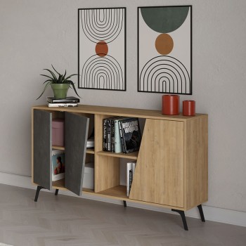 Μπουφές Art Maison Ηράκλεια- Grey Natural (150x35,6x82εκ.)