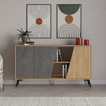 Μπουφές Art Maison Ηράκλεια- Grey Natural (150x35,6x82εκ.)