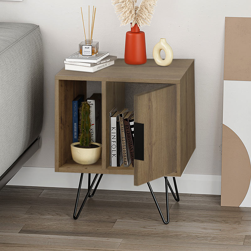 Κομοδίνο Art Maison Λαούσες - Light Brown (50,2x44,6x58εκ.)