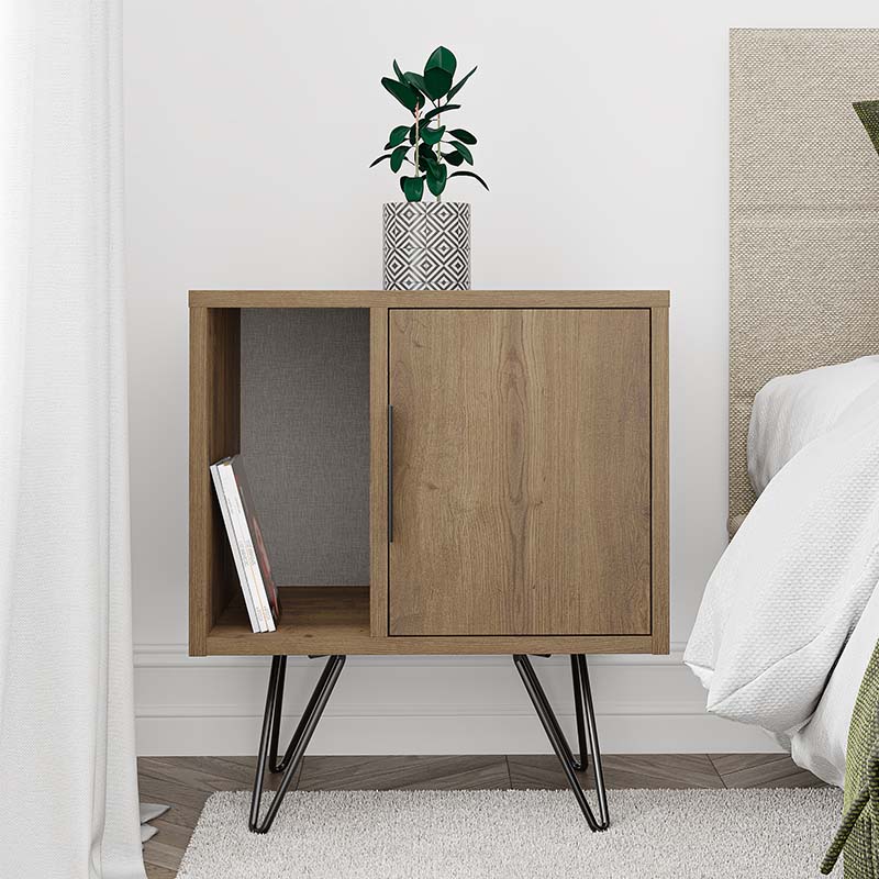 Κομοδίνο Art Maison Λαούσες - Light Brown (50,2x44,6x58εκ.)