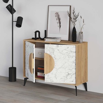 Μπουφές Art Maison Αβέλας - Natural White (110x35,6x82εκ.)