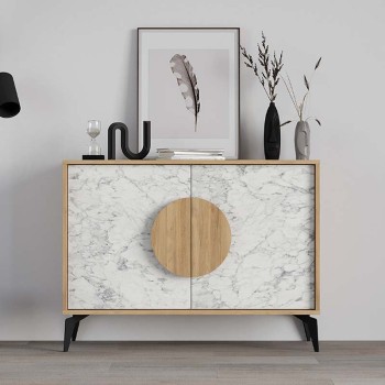 Μπουφές Art Maison Αβέλας - Natural White (110x35,6x82εκ.)