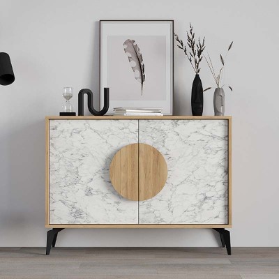 Μπουφές Art Maison Αβέλας - Natural White (110x35,6x82εκ.)