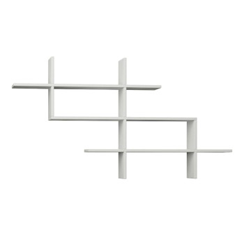 Ραφιέρα τοίχου Art Maison Πετράνι - White (150x22x82εκ)