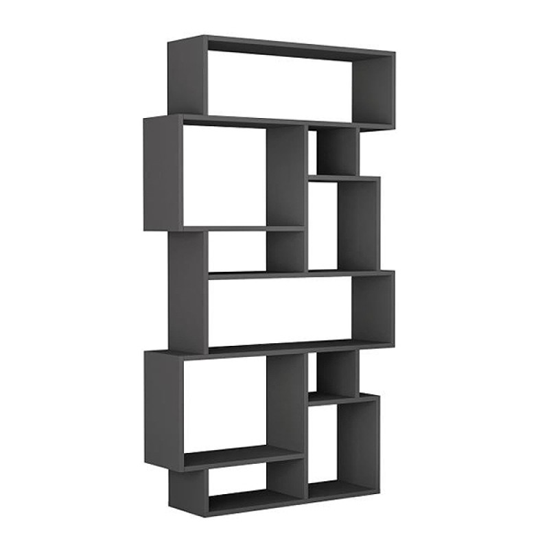 Βιβλιοθήκη Art Maison Γυανυσάδα - Charcoal (96x25,5x168,5εκ.)