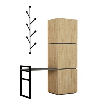 Έπιπλο εισόδου Art Maison Αρμενόπετρα - Natural (109x39x149εκ.)