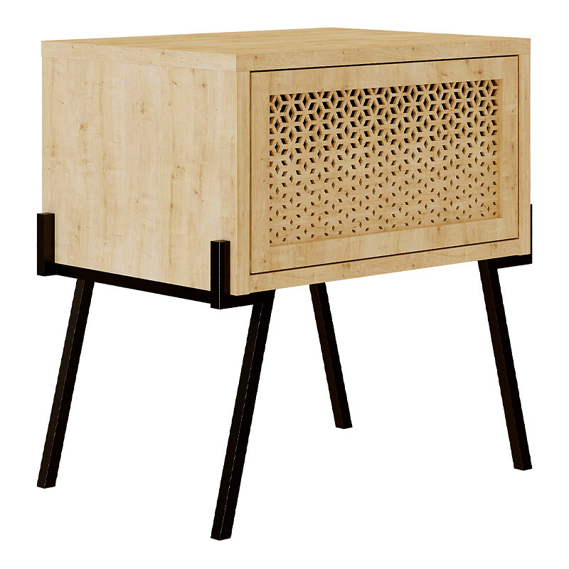 Κομοδίνο Art Maison Λαγονήσι - Natural (48x34x51εκ.)