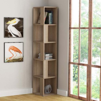 Βιβλιοθήκη Art Maison Ίος - Natural (31,4x31,4x158,9εκ.)