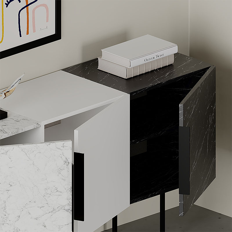 Μπουφές Art Maison Μοσχονάς - White Black (150x42x79,5εκ.) Μπουφές Art Maison Μοσχονάς - White Black (150x42x79,5εκ.)