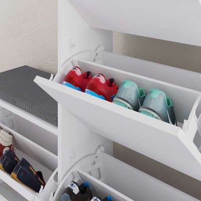 Παπουτσοθήκη Art Maison Λασίθι - White (104,8x26x118,5εκ.)