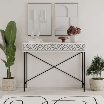 Κονσόλα Art Maison Λέρος - White (110x35,6x90εκ.)