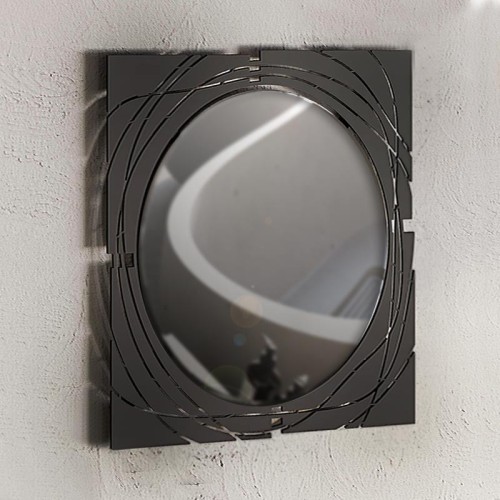 Καθρέφτης τοίχου Art Maison Πλατάνι - Black (55,6x2x55,6εκ.)