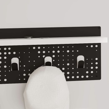 Κρεμάστρα τοίχου Art Maison Γλαρονήσι - White Black (80x15,2x20εκ.)