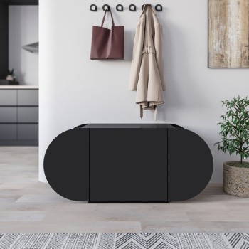 Παπουτσοθήκη Art Maison Μεσόγειος - Black (110x40,4x50εκ.)