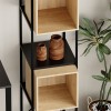 ﻿Βιβλιοθήκη Art Maison Σαρακηνό - Natural Black (36,2x39x179εκ.)