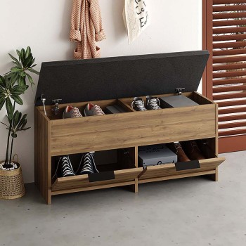 Παπουτσοθήκη Art Maison Ιόνιο - Light Brown (106x34x51,5εκ.)