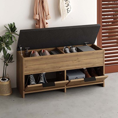 Παπουτσοθήκη Art Maison Ιόνιο - Light Brown (106x34x51,5εκ.)