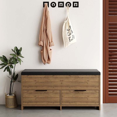 Παπουτσοθήκη Art Maison Ιόνιο - Light Brown (106x34x51,5εκ.)