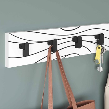 Κρεμάστρα τοίχου Art Maison Μεσόγειος - White (63x1,8x9,8εκ.)