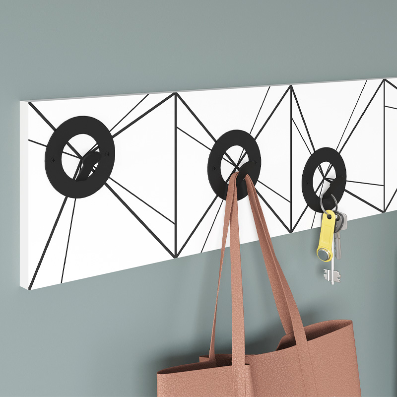 Κρεμάστρα τοίχου Art Maison Μεσόγειος - White (90x1,8x18εκ.)