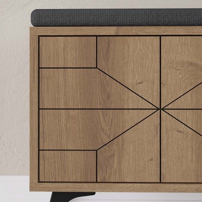 Παπουτσοθήκη Art Maison Ιόνιο - Light Brown (107x35x55εκ.)