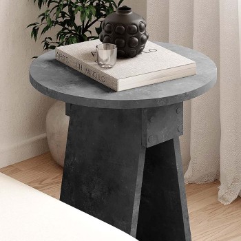 Βοηθητικό τραπεζάκι Art Maison Πλάτη - Gray (Φ42x50εκ.) Βοηθητικό τραπεζάκι Art Maison Πλάτη - Gray (Φ42x50εκ.)