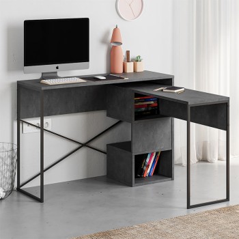 ΓΡΑΦΕΙΟ ART MAISON CURITIBA - GREY (110x37,2x77εκ.)
