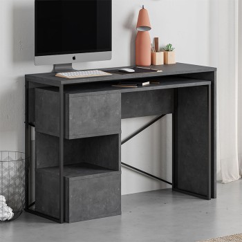 ΓΡΑΦΕΙΟ ART MAISON CURITIBA - GREY (110x37,2x77εκ.)