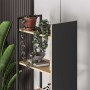 ΒΙΒΛΙΟΘΗΚΗ ART MAISON MARINGA - NATURAL BLACK (58x35,2x175εκ.)