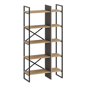 ΒΙΒΛΙΟΘΗΚΗ ART MAISON MARINGA - NATURAL BLACK (87,5x35,2x175εκ.) ΒΙΒΛΙΟΘΗΚΗ ART MAISON MARINGA - NATURAL BLACK (87,5x35,2x175εκ.)