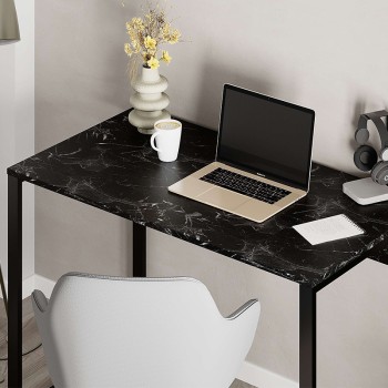 ΓΡΑΦΕΙΟ ART MAISON OBIDOS - BLACK MARBLE (110x60x75εκ.)