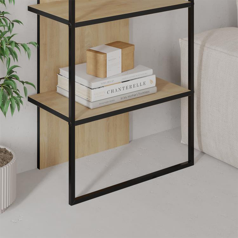 Βιβλιοθήκη Art Maison Morpeko χρώμα sapphire oak 53x31,7x180εκ.