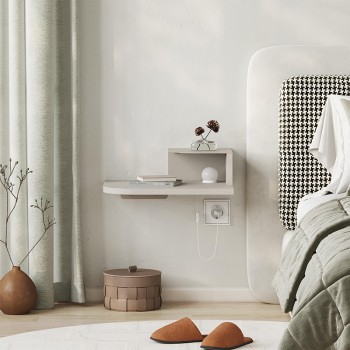 Κομοδίνο επιτοίχιο Art Maison Couran με LED χρώμα sandstone 40x30x16,2εκ.