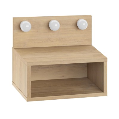 Κομοδίνο επιτοίχιο Art Maison Corgi με LED χρώμα sapphire oak 40x30x33,8εκ.