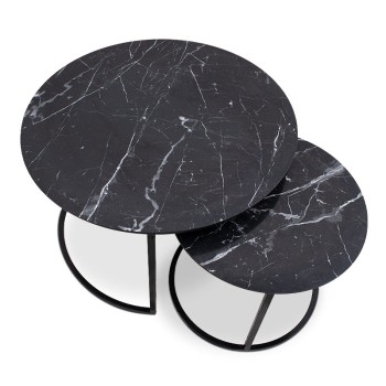 Τραπεζάκια σαλονιού Art Maison ΑΡΜΑΘΙΑ - Black (65x65x44εκ.)