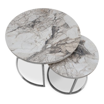 Τραπεζάκια σαλονιού Art Maison ΑΡΜΑΘΙΑ - Beige Marble (65x65x44εκ.) Τραπεζάκια σαλονιού Art Maison ΑΡΜΑΘΙΑ - Beige Marble (65x65x44εκ.)