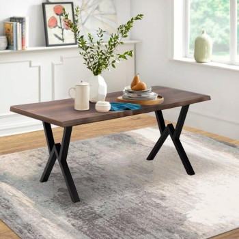 Τραπέζι Art Maison Μετώπη - Walnut (160x80x75εκ.)