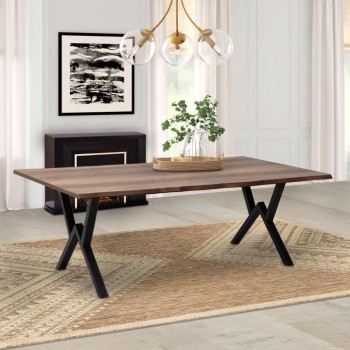 Τραπέζι Art Maison Μετώπη - Walnut (200x100x75εκ.)
