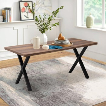 Τραπέζι Art Maison ΣΑΜΟΣ - Walnut (160x80x75εκ.)
