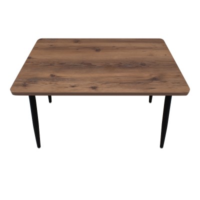 Τραπέζι Art Maison Dagama Mdf - μεταλλικό χρώμα καπνιστή καρυδιά 130x75x75εκ.