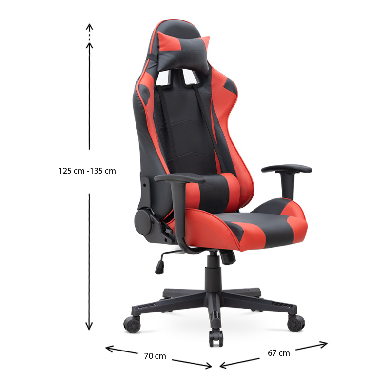 Καρέκλα γραφείου Gaming Art Maison ΘΗΡΑ - Black Red