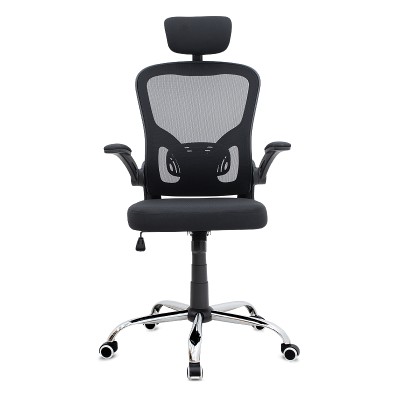 Καρέκλα γραφείου διευθυντική Art Maison Cobra με ύφασμα Mesh χρώμα μαύρο 68x65x119/129εκ.