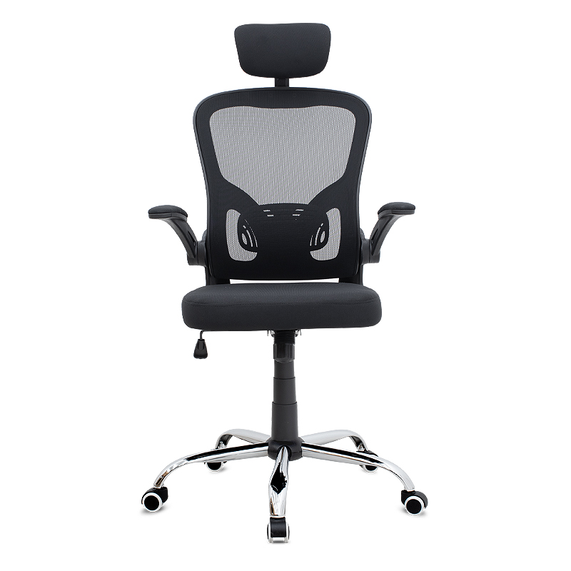 Καρέκλα γραφείου διευθυντική Art Maison Cobra με ύφασμα Mesh χρώμα μαύρο 68x65x119/129εκ.