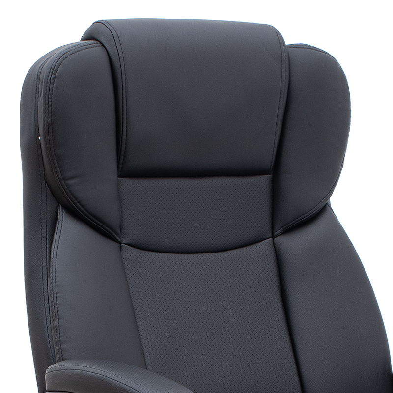 Καρέκλα γραφείου διευθυντική Art Maison Izumi από τεχνόδερμα χρώμα μαύρο 67x65x112/122εκ.