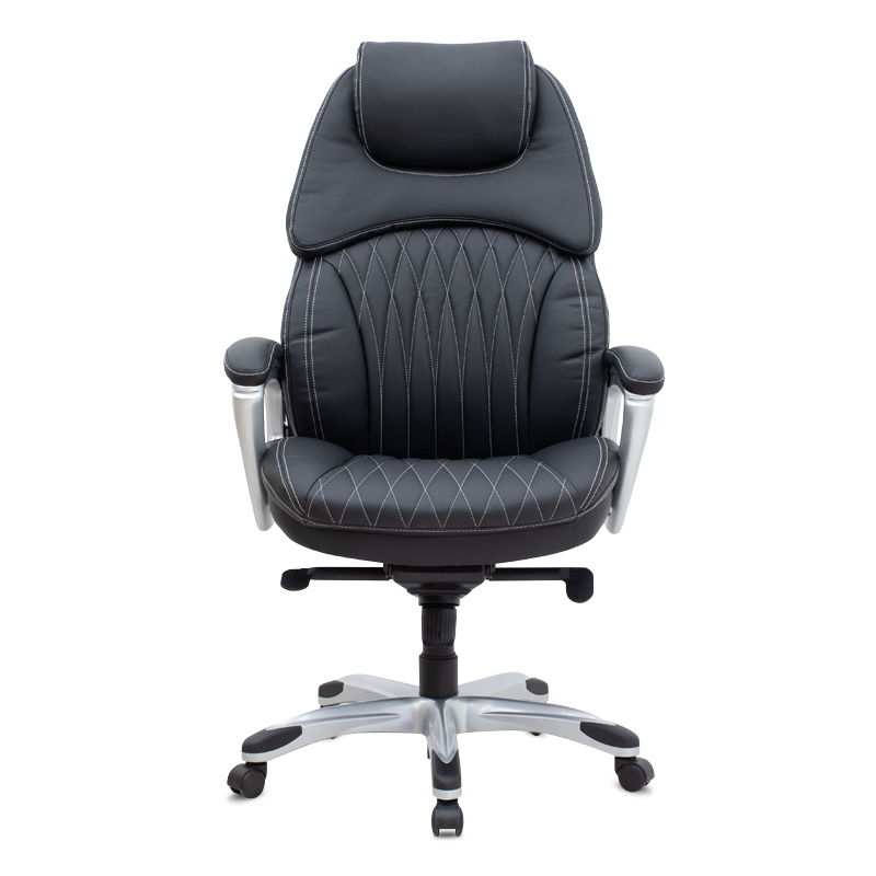 Καρέκλα γραφείου διευθυντική Art Maison Keiko από τεχνόδερμα χρώμα μαύρο 72x70x120/125εκ.