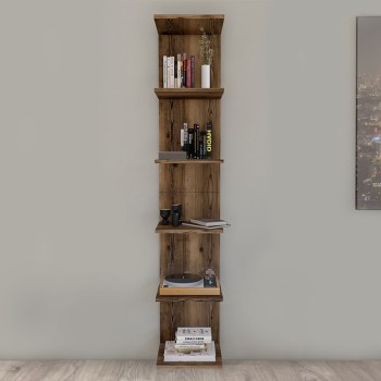 Βιβλιοθήκη Art Maison Γυάρος - Walnut (34,5x30x180εκ.)