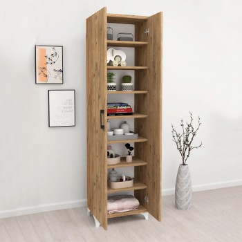 Ντουλάπα Παπουτσοθήκη Art Maison ΛΕΒΙΘΑ - Pine Oak (49x32x178εκ.)